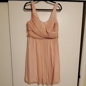 J. Crew Blush Chiffom Bridesmaid Dress
